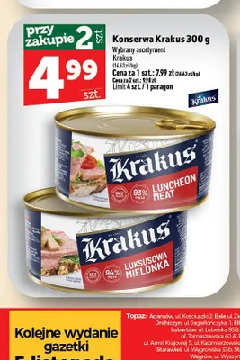 Konserwa Luncheon Meat Krakus promocja w TOPAZ