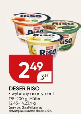 Deser riso promocja w Chata Polska