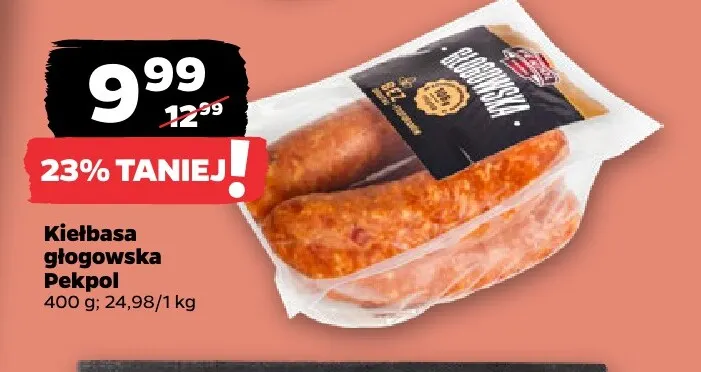 Kiełbasa głogowska Pekpol promocja w Netto