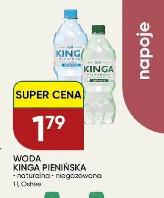 Woda niegazowana Kinga Pienińska naturalna promocja w Chata Polska