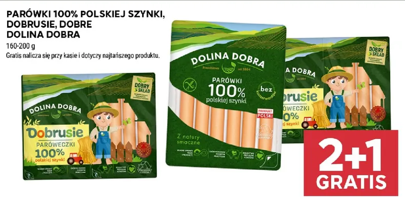 Parówki Dobrusie Dolina Dobra promocja w Stokrotka