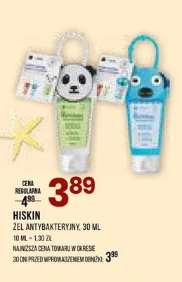 Żel antybakteryjny HISKIN promocja w Drogerie Natura