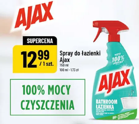 Spray do łazienki Ajax Bathroom promocja w POLOmarket