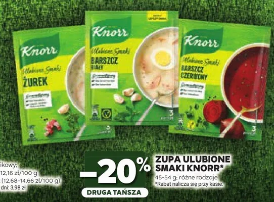 Zupa Barszcz czerwony Knorr Ulubione Smaki promocja w Stokrotka