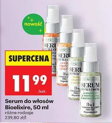 Serum do włosów różne rodzaje promocja w Biedronka