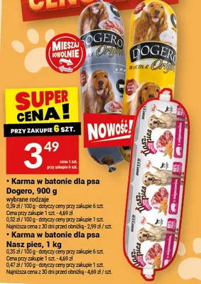 Karma w batonie dla psa promocja w Twój Market