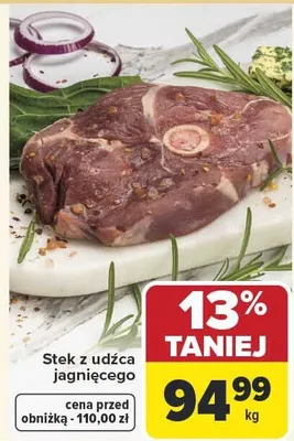 Stek z udźca jagnięcego promocja w Carrefour