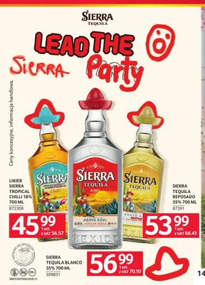 Likier Sierra Tropical Chilli 18% promocja w Selgros