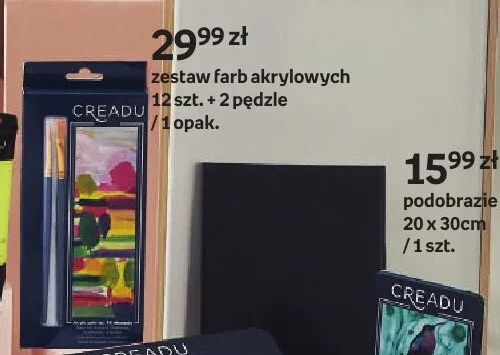 Zestaw farb akrylowych 12-pak Creadu promocja w Empik