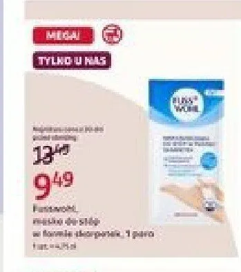 Maska do stóp Fusswohl w formie skarpetek promocja w Rossmann