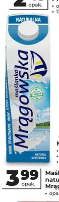 Maślanka naturalna Mrągowska promocja w Odido