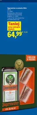 W zestawie likier z 2 kieliszkami promocja w Lidl
