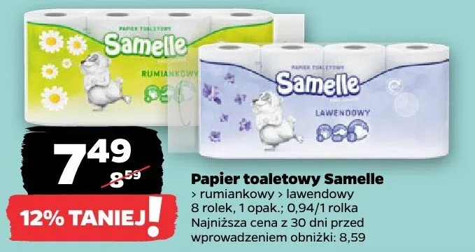 Papier toaletowy promocja w Netto