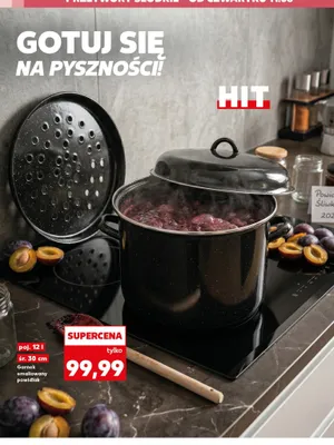 Garnek emaliowany powidlak 12 l śr. 30 cm promocja w Kaufland