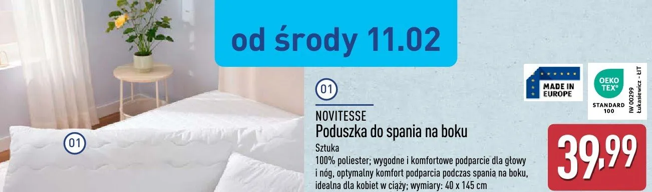 Poduszka promocja w Aldi