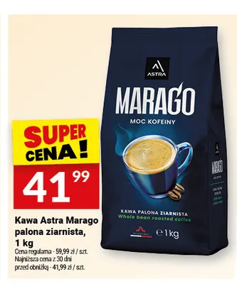 Kawa ziarnista Astra Marago promocja w Twój Market