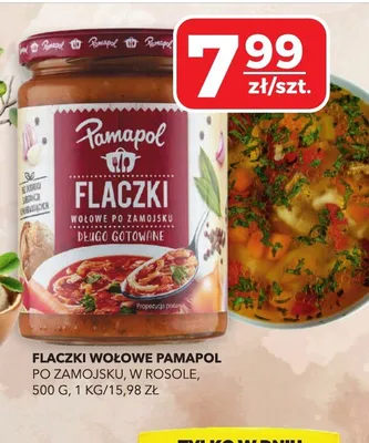 Flaczki wołowe po zamojsku Pamapol promocja w Top Market