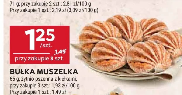 Bułka muszelka promocja w Stokrotka