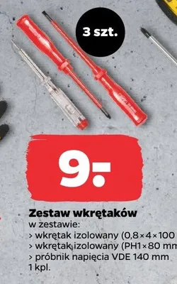 Zestaw wkrętaków promocja w Netto