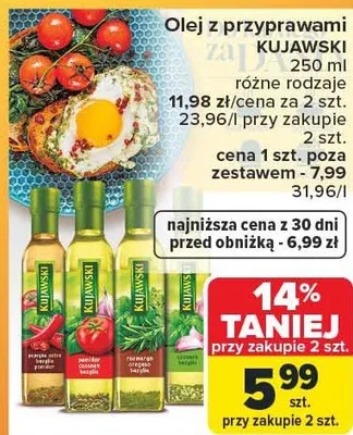 Olej z przyprawami różne rodzaje promocja w Carrefour Market
