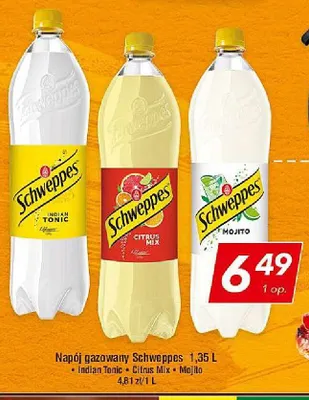 Napój gazowany Schweppes Indian Tonic promocja w LEWIATAN