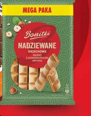 Ciastka nadziewane orzechowe promocja w Biedronka