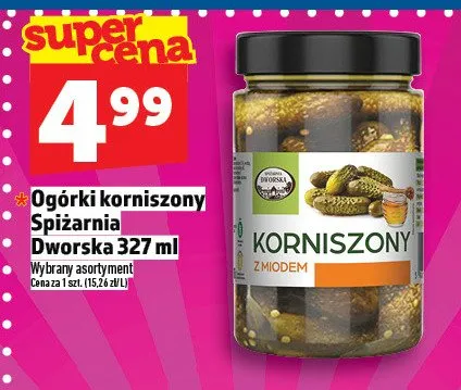Ogórki korniszon Spiżarnia promocja w TOPAZ