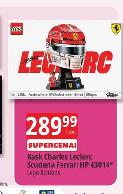 Klocki Lego Editions Kask Charles Leclerc Scuderia Ferrari HP 43014 promocja w Leclerc