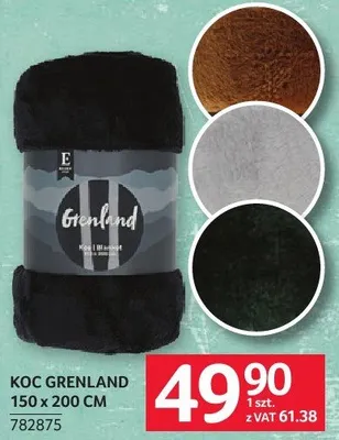 Koc Grenland 150 x 200 cm promocja w Selgros