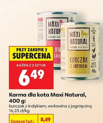 Karma dla psa kurczak z indykiem promocja w Biedronka