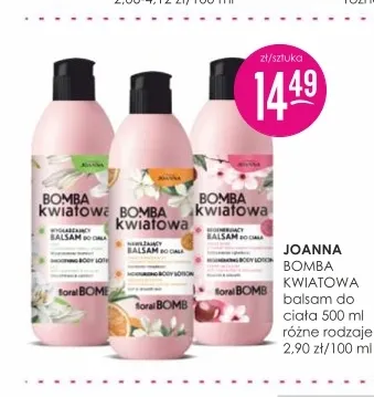 Balsam do ciała Bomba Kwiatowa Joanna promocja w Drogerie Jasmin