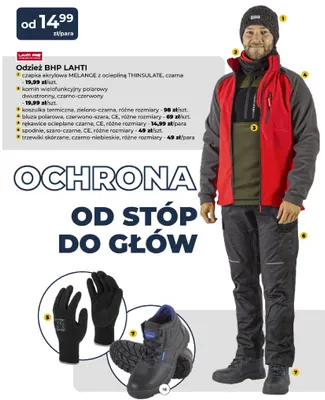 Bluza polarowa czerwono-szara Lahti Pro promocja w PSB Mrówka