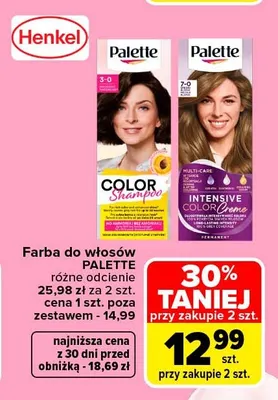 Farba do włosów Palette promocja w Carrefour Market