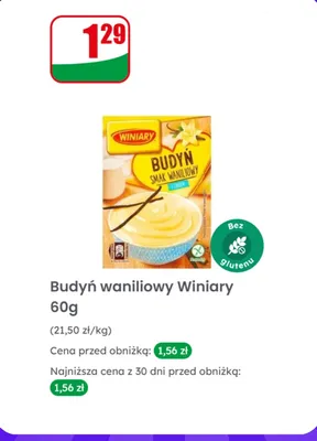 Budyń waniliowy promocja w Dino