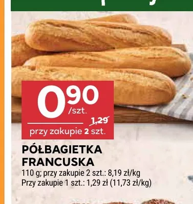Półbagietka francuska promocja w Stokrotka