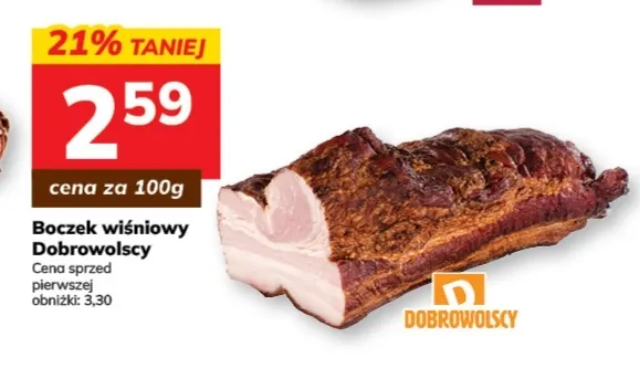 Boczek wiśniowy Dobrowolscy promocja w Hitpol