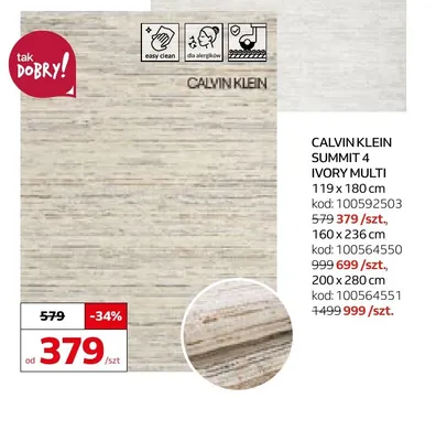 Dywan Calvin Klein Summit 4 Ivory Multi 200x280 cm promocja w Komfort