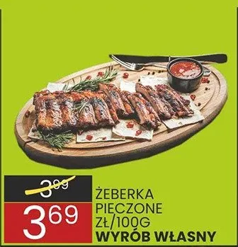 Żeberka pieczone promocja w Wafelek