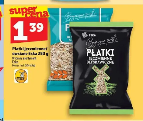 Płatki owsiane Eska promocja w TOPAZ