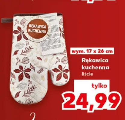 Rękawica kuchenna liście 17x26 cm promocja w Kaufland