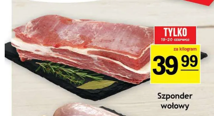 Szponder wołowy promocja w Gram Market