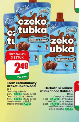 Krem czekoladowy Czekotubka E.Wedel promocja w Dino