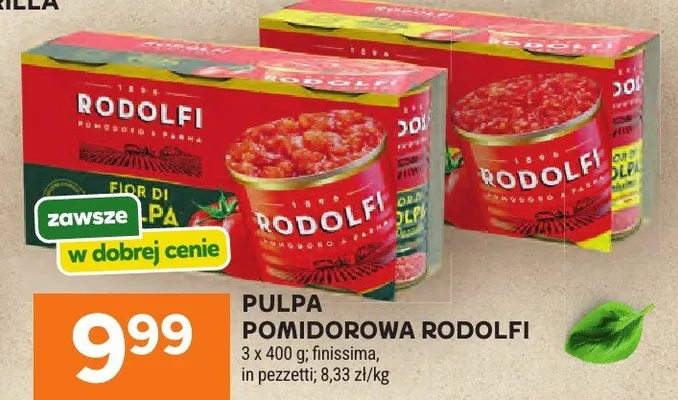 Pulpa pomidorowa Rodolfi finissima promocja w Stokrotka