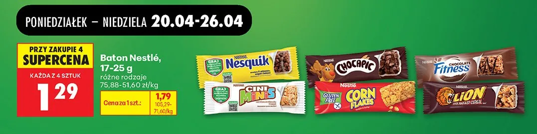 Baton różne rodzaje promocja w Biedronka