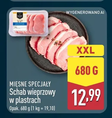 Schab wieprzowy w plastrach Mięsne Specjały promocja w Aldi