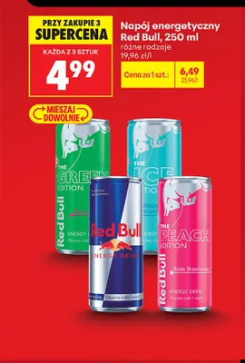 Napój energetyczny Red Bull promocja w Biedronka