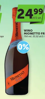 Wino bezalkoholowe Mionetto promocja w ABC