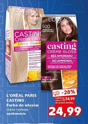 Farba do włosów L'Oréal Paris Casting Crème Gloss 500 Jasny Brąz promocja w Kaufland