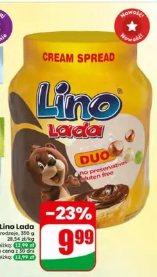 Krem do smarowania Lino Lada Duo promocja w Dino