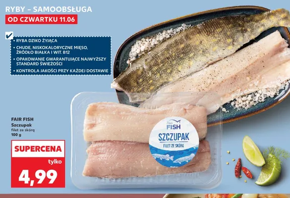 Szczupak filet ze skórą Fair Fish promocja w Kaufland